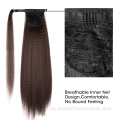 Kinky Straight Wrap Around Hairpiece Sintético Rabos de cavalo